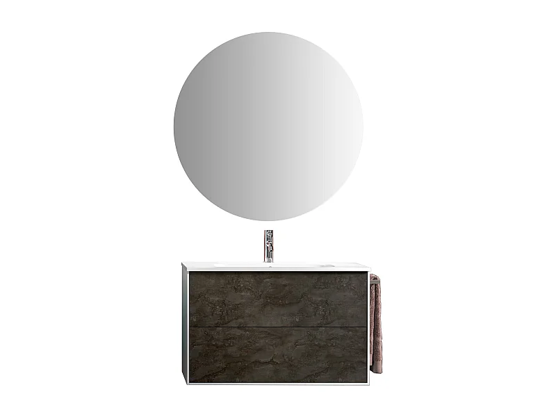 Ensemble de salle de bain 4 pièces IGEA oxyde