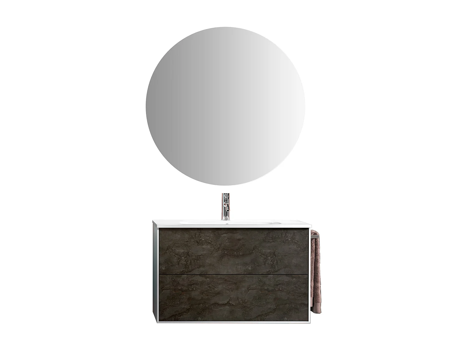 Ensemble de salle de bain 4 pièces IGEA oxyde