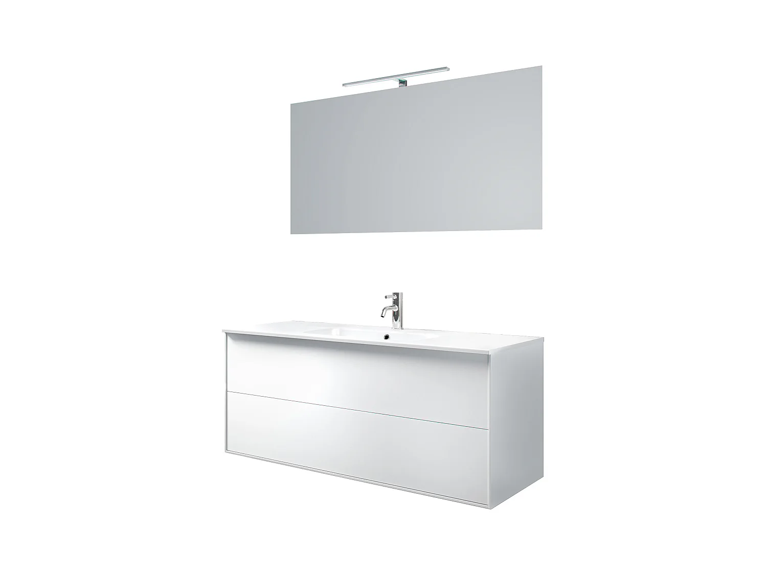 Ensemble de salle de bain 4 pièces IGEA blanc mat