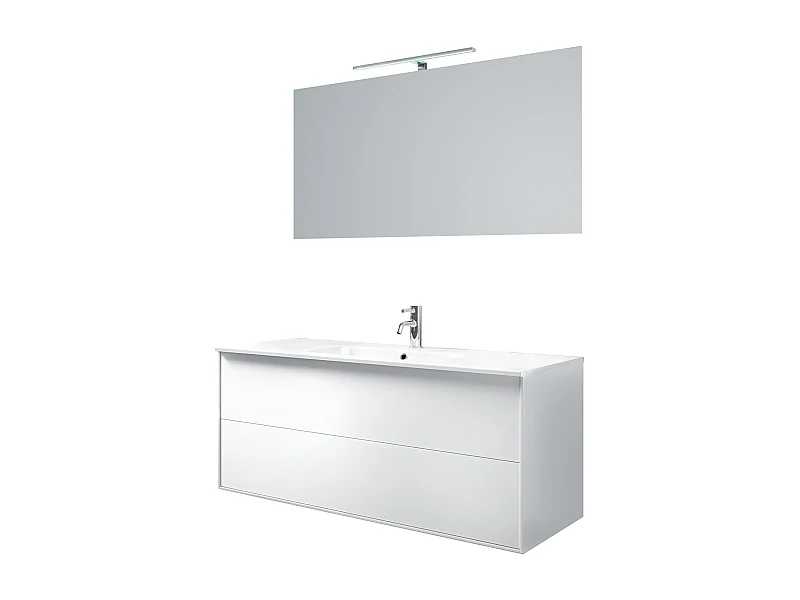 Ensemble de salle de bain 4 pièces IGEA blanc mat