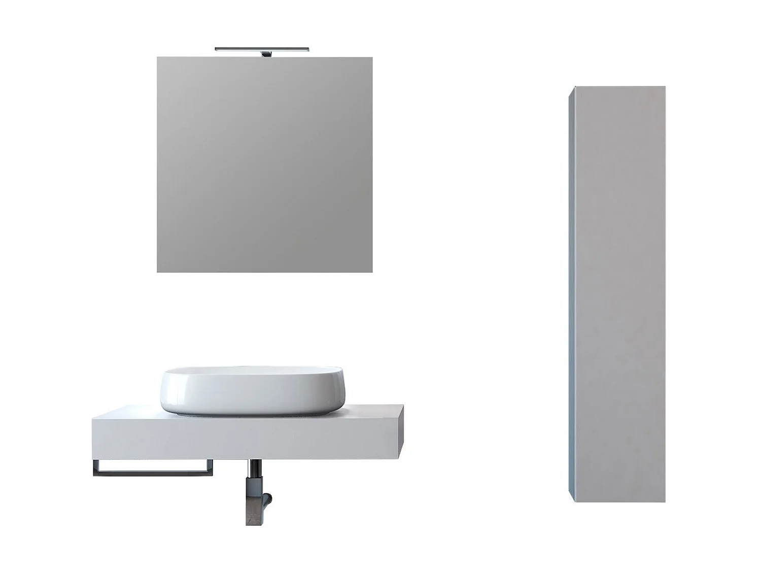 Composición 5 piezas ASTRA blanca