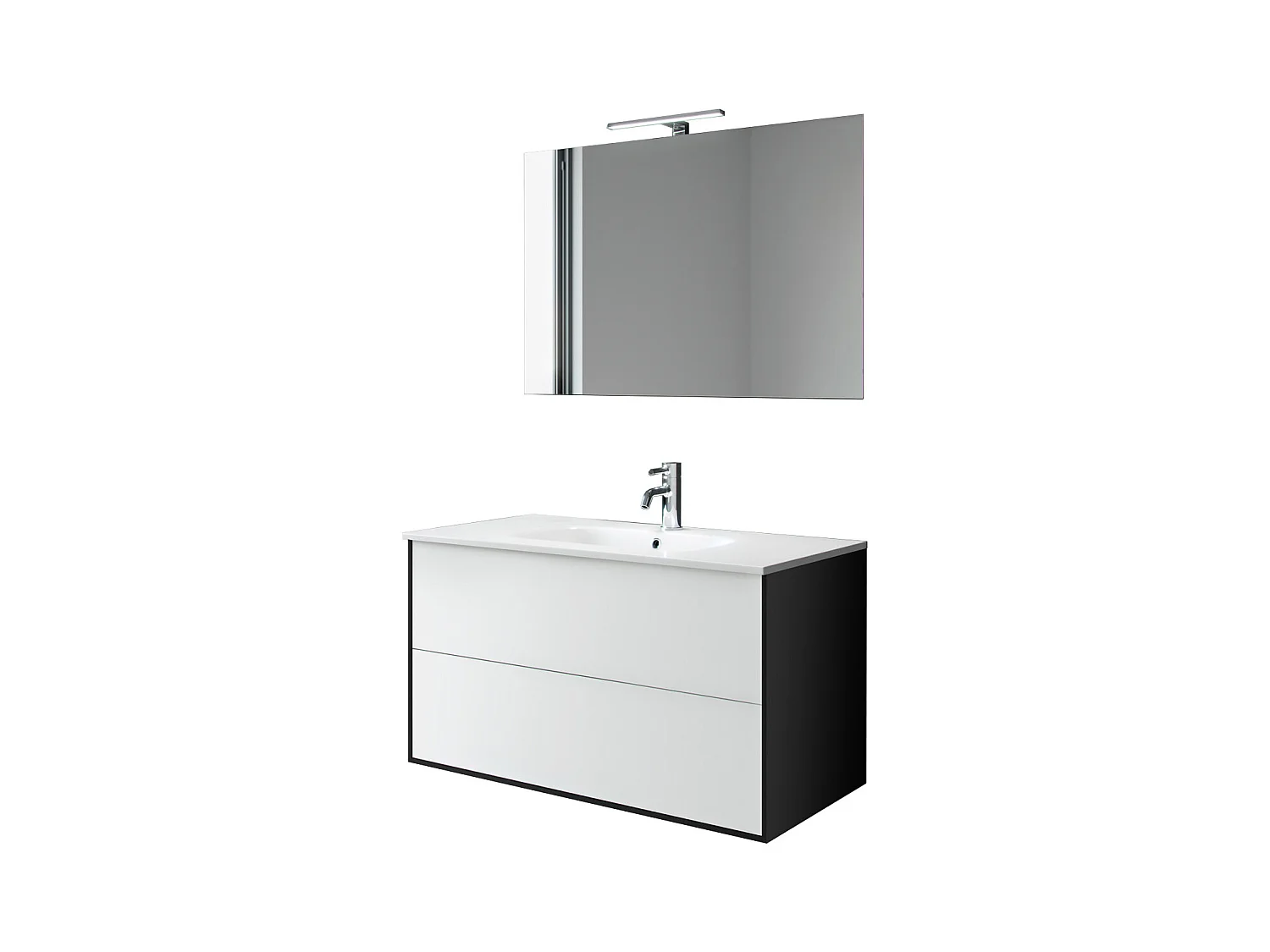 Ensemble de salle de bain 4 pièces IGEA blanc mat