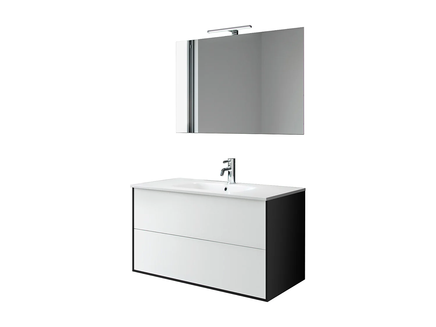 Ensemble de salle de bain 4 pièces IGEA blanc mat