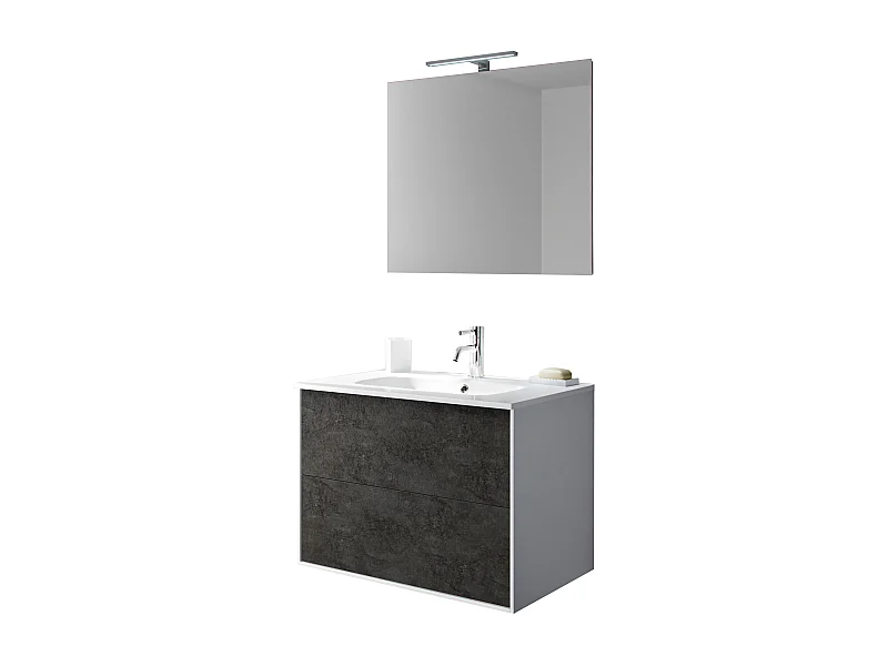 Ensemble de salle de bain 4 pièces IGEA oxyde