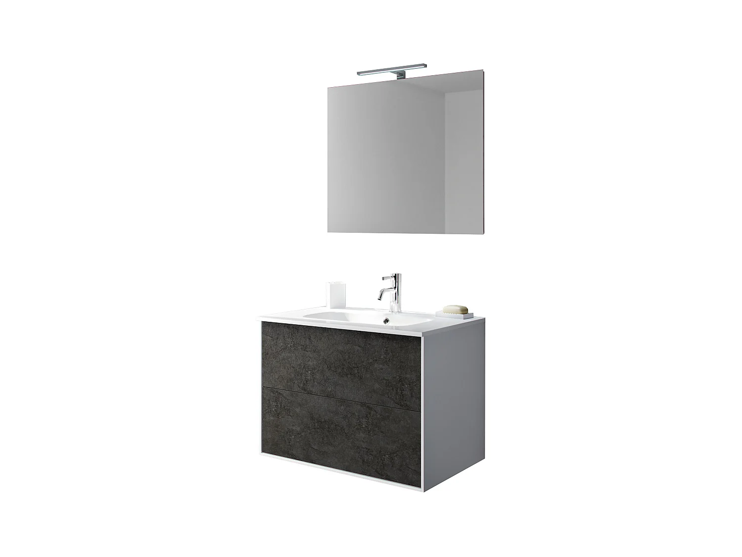 Ensemble de salle de bain 4 pièces IGEA oxyde