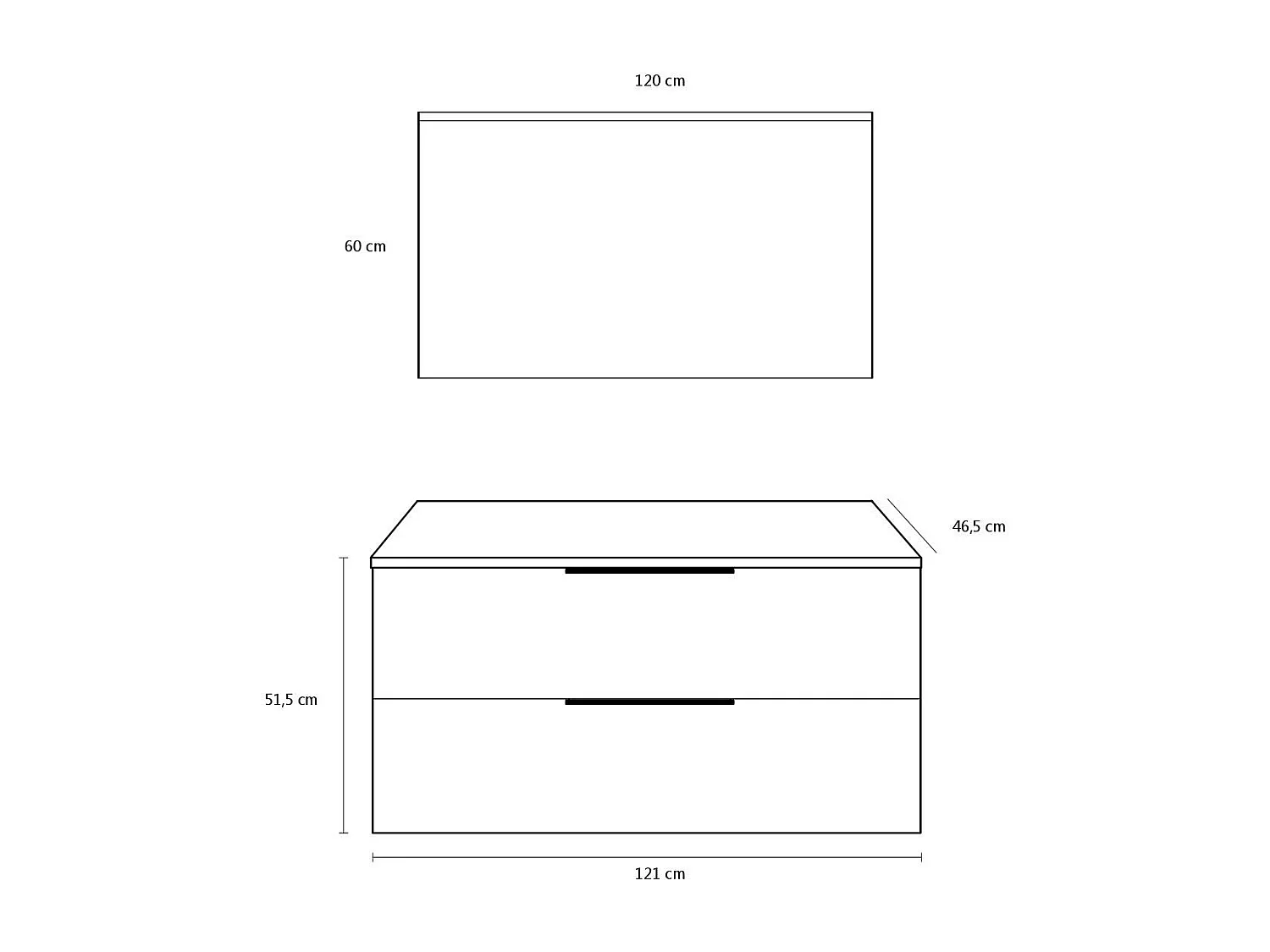 Ensemble de salle de bain vasque DX 3 pièces LARISSA ciment
