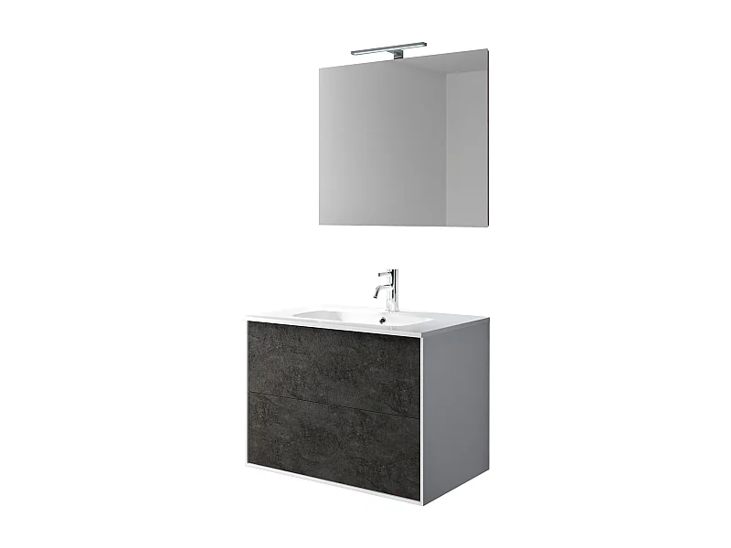 Ensemble de salle de bain 4 pièces IGEA oxyde