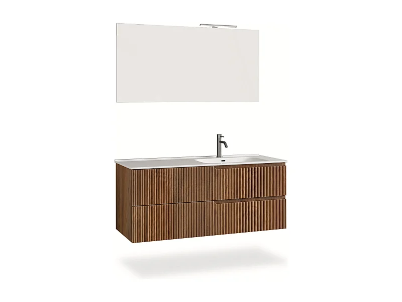 Ensemble salle de bain DX vasque 4 pièces VENERE chêne