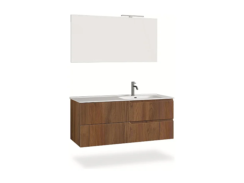Ensemble salle de bain DX vasque 4 pièces VENERE chêne