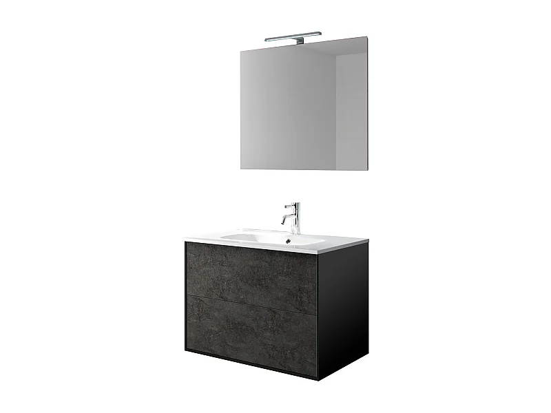 Ensemble de salle de bain 4 pièces IGEA oxyde