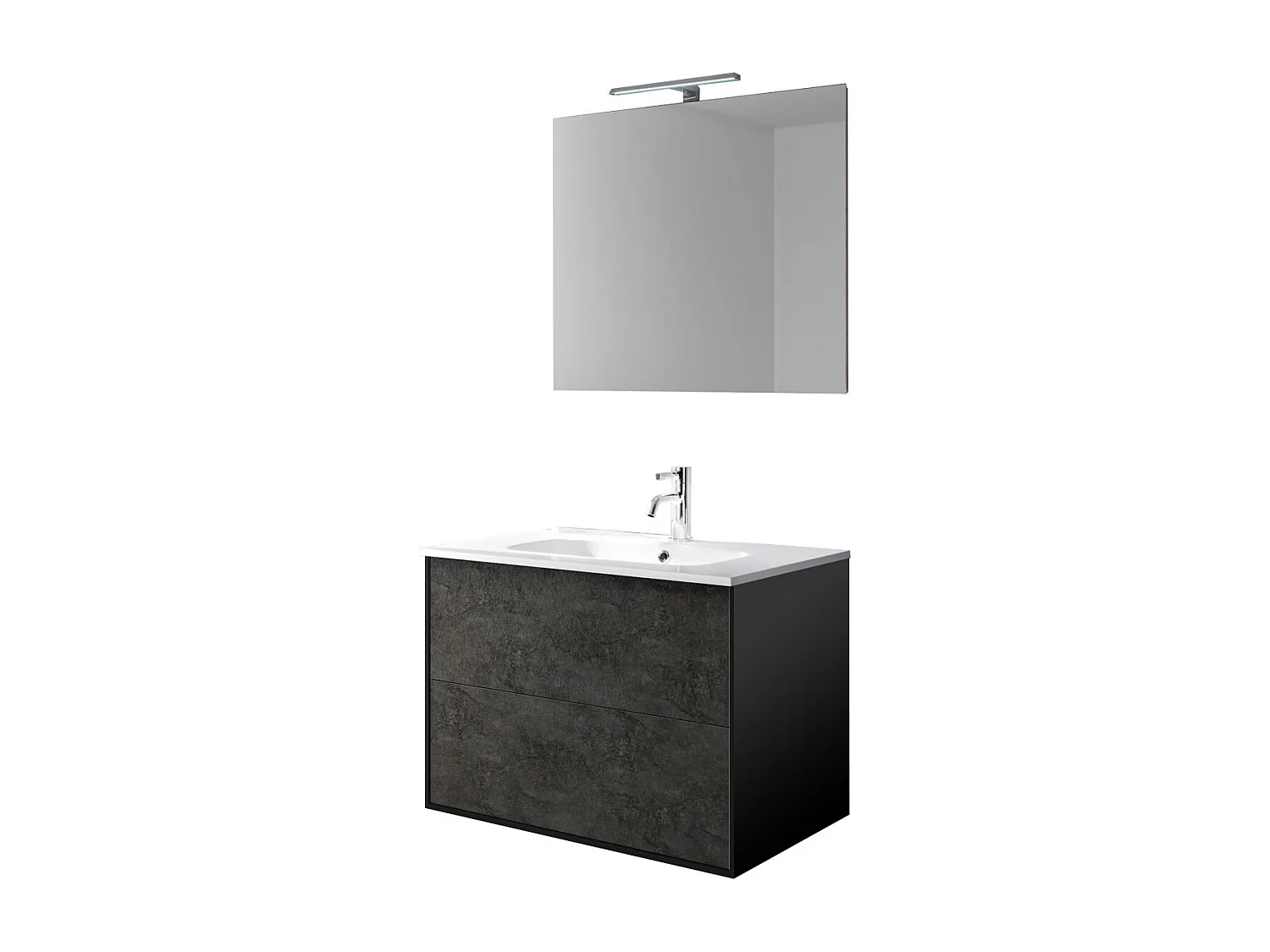 Ensemble de salle de bain 4 pièces IGEA oxyde