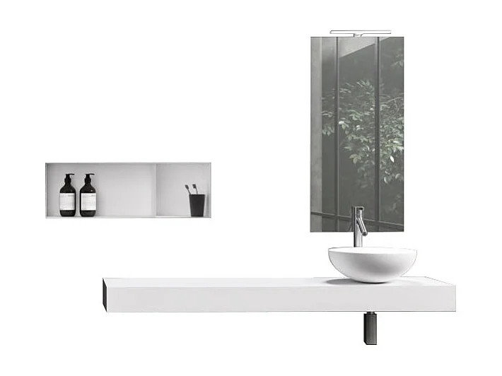 Zusammensetzung 6 Stücke ASTRA weiß