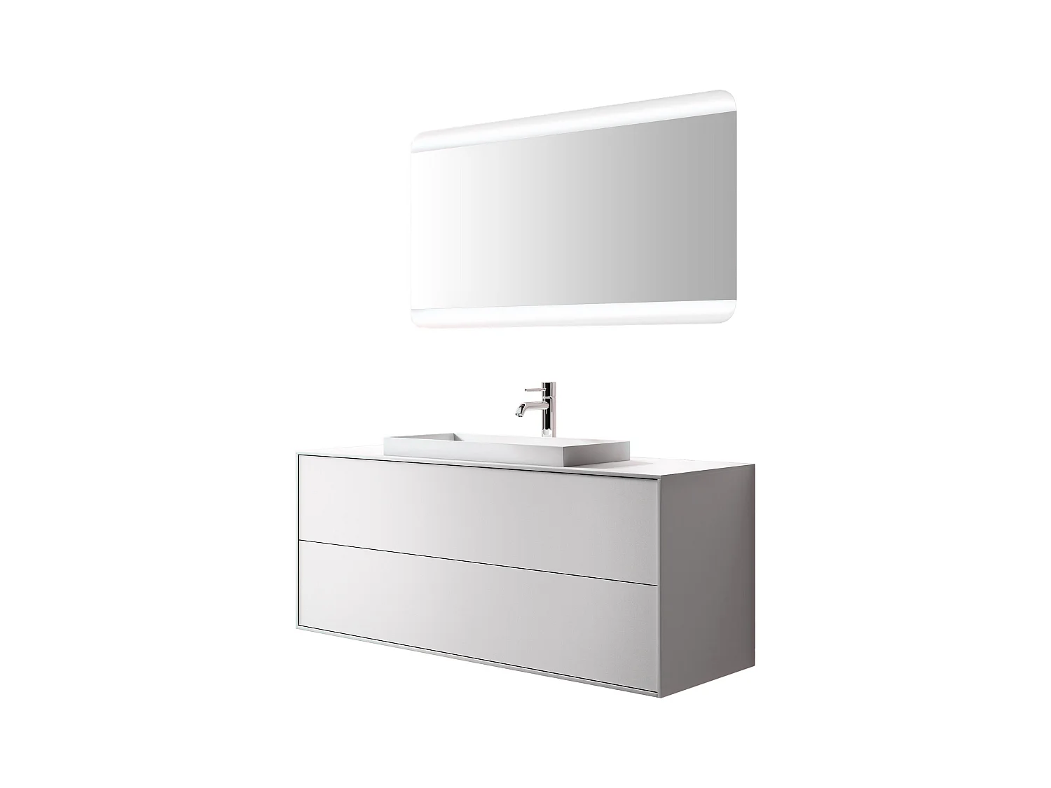 Ensemble de salle de bain 3 pièces IGEA blanc mat