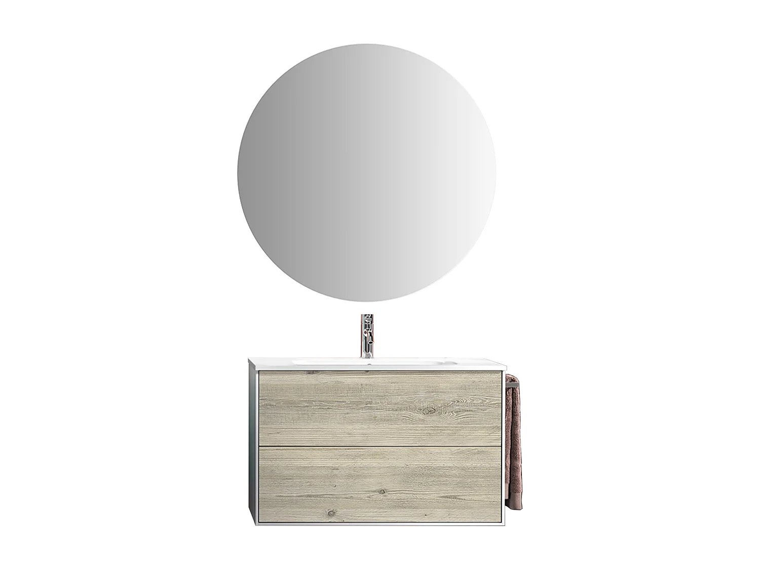 Ensemble de salle de bain 4 pièces IGEA pin arctique