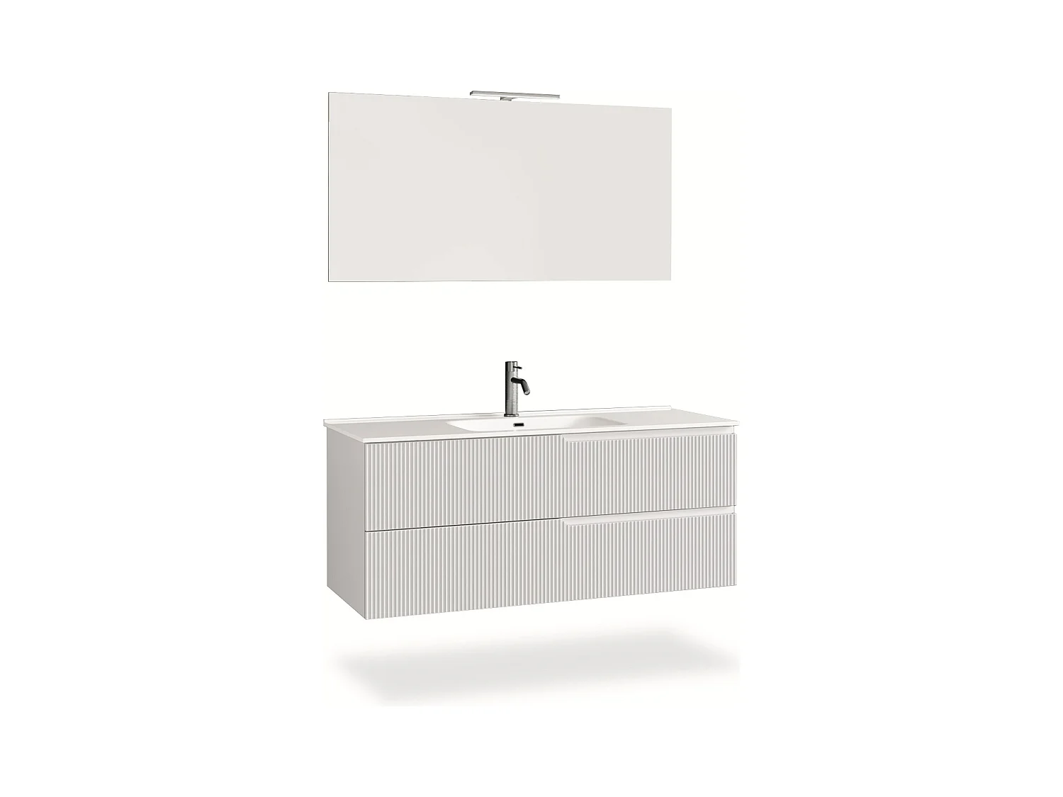 Komposition 4-teilig VENERE mattweiß