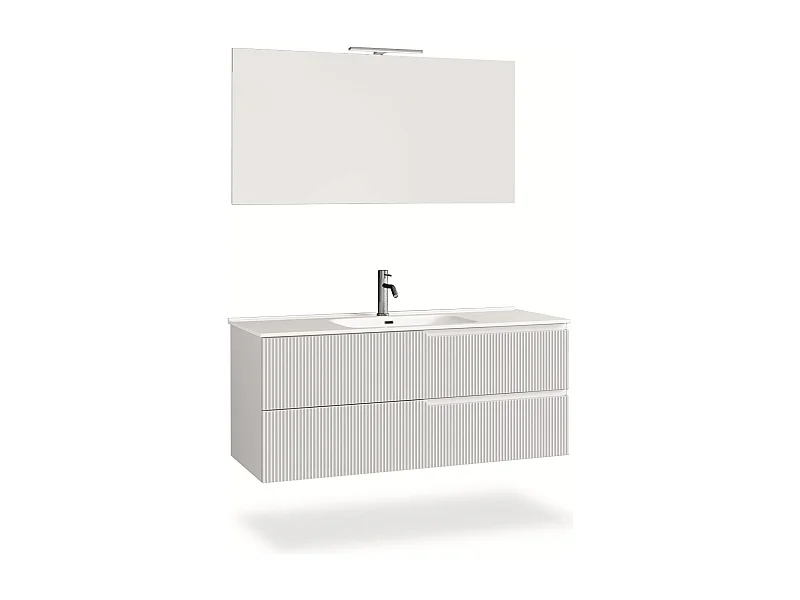 Komposition 4-teilig VENERE mattweiß