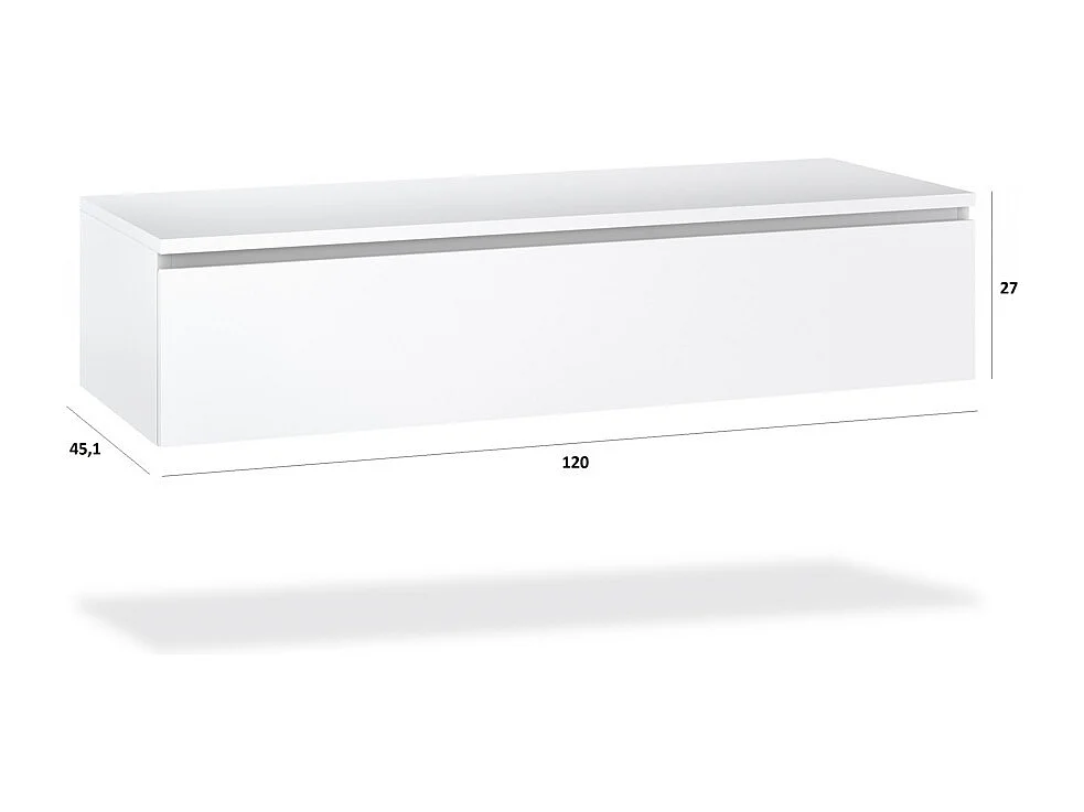 Ensemble salle de bain 4 pièces ASTRA blanc/chêne miel