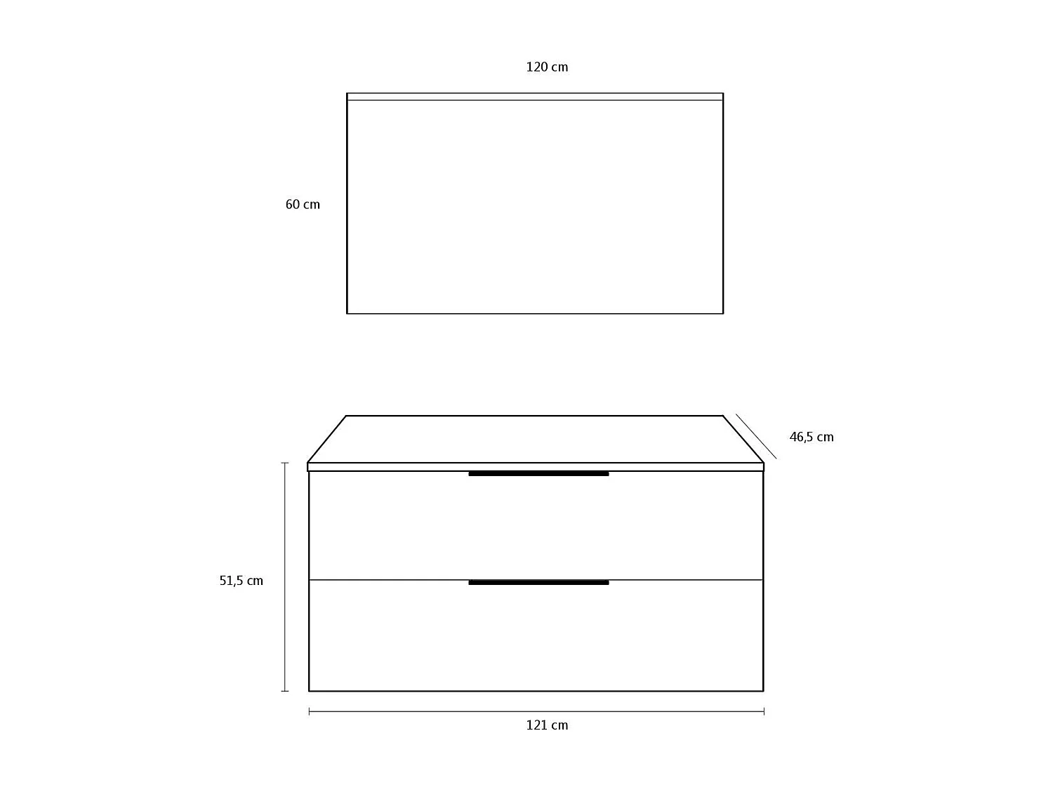 Ensemble de salle de bain vasque SX 3 pièces LARISSA ciment