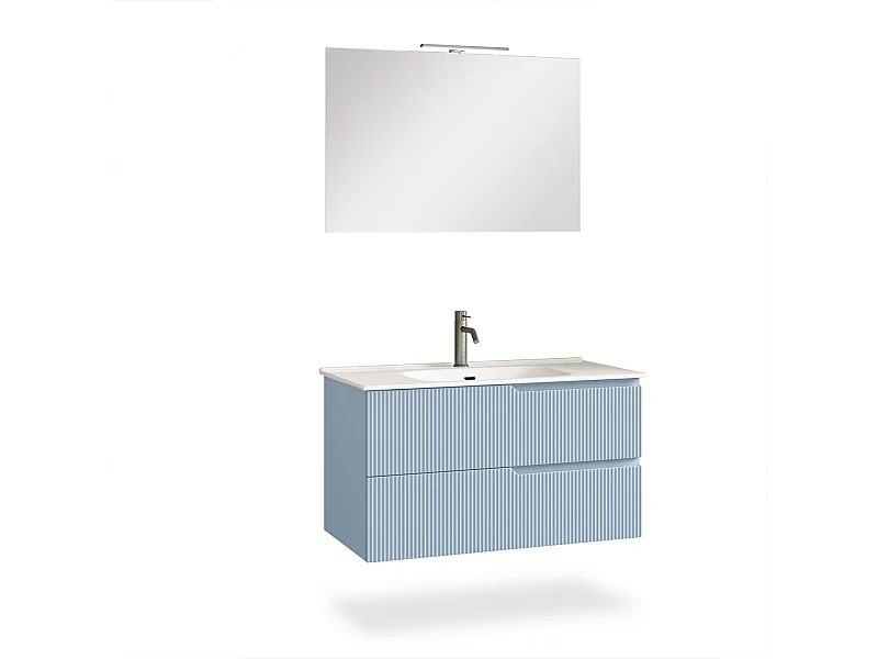 Ensemble salle de bain 4 pièces VENERE bleu tiffany