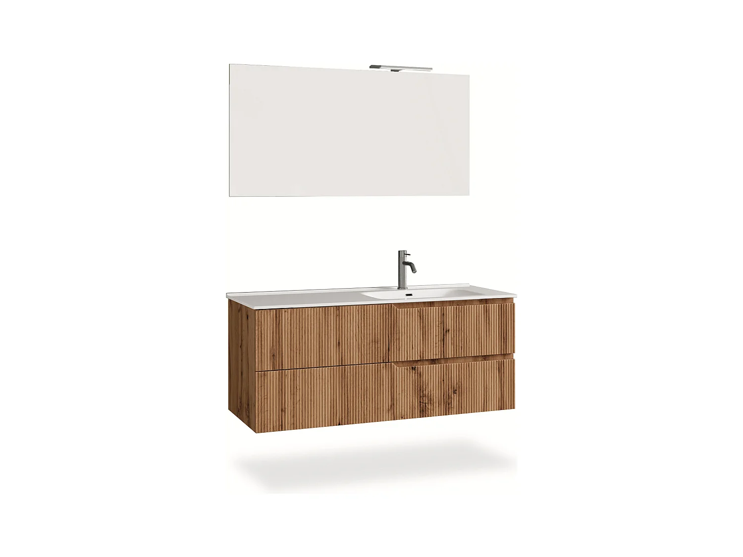 Ensemble salle de bain DX vasque 4 pièces VENERE chêne