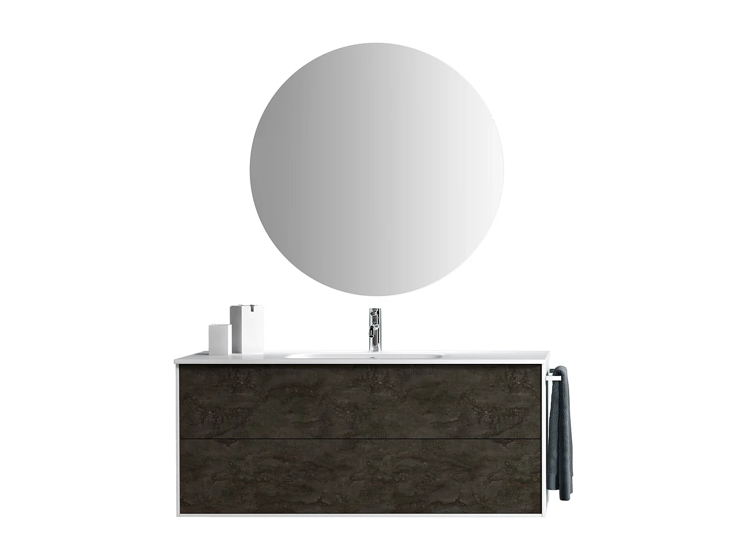 Ensemble de salle de bain 4 pièces IGEA oxyde