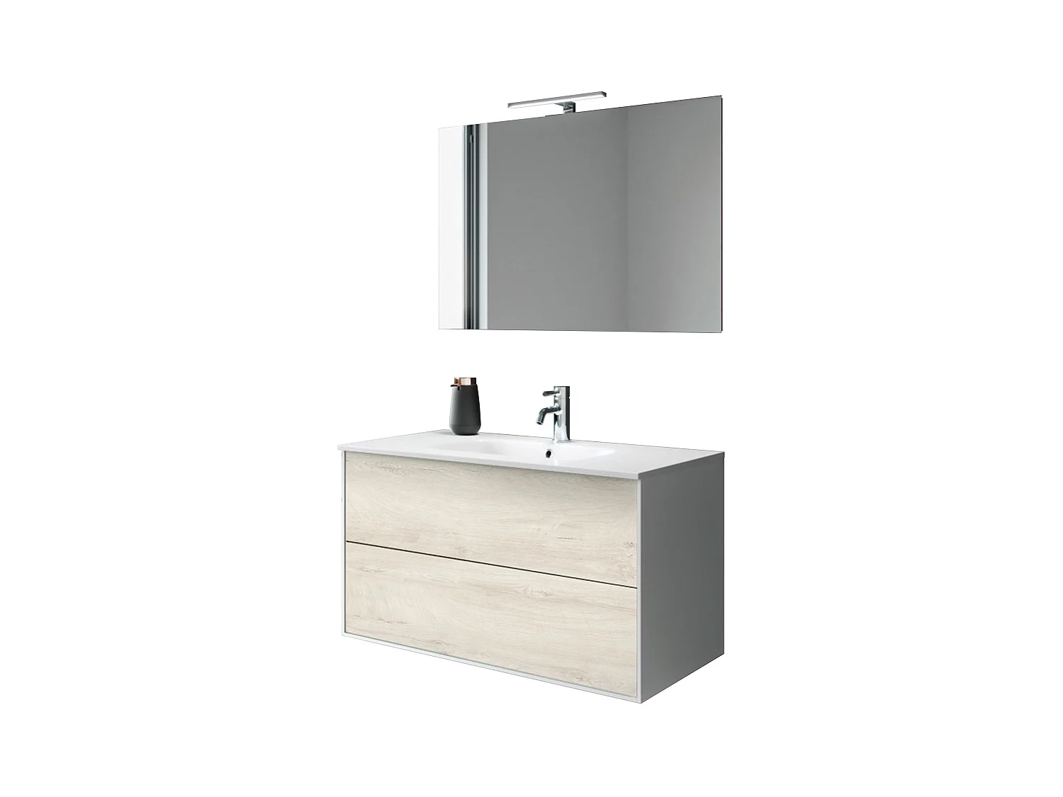 Composizione 4 pezzi IGEA rovere alaska