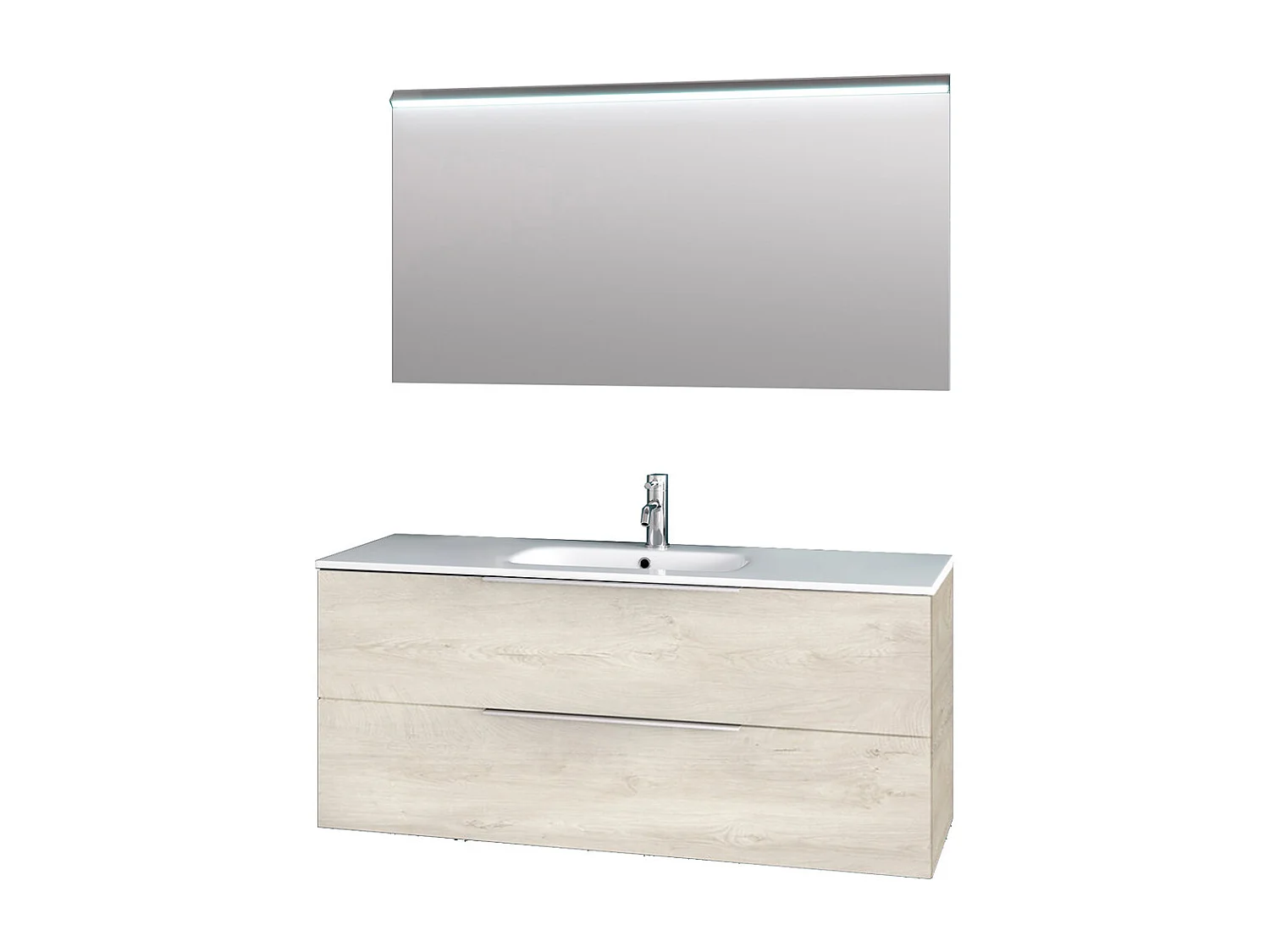 Ensemble de salle de bain 3 pièces LARISSA chêne alaska