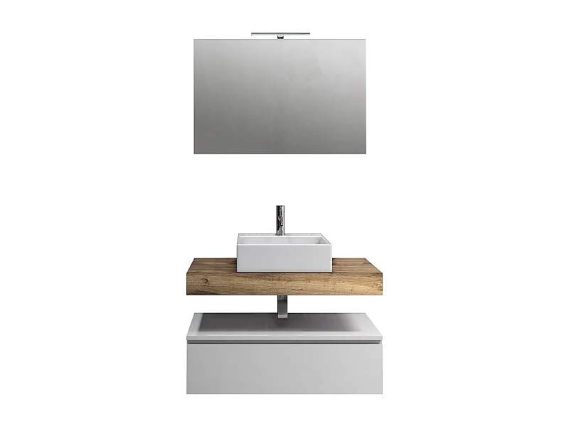 Zusammensetzung 5 Stücke ASTRA Eiche / Weiß