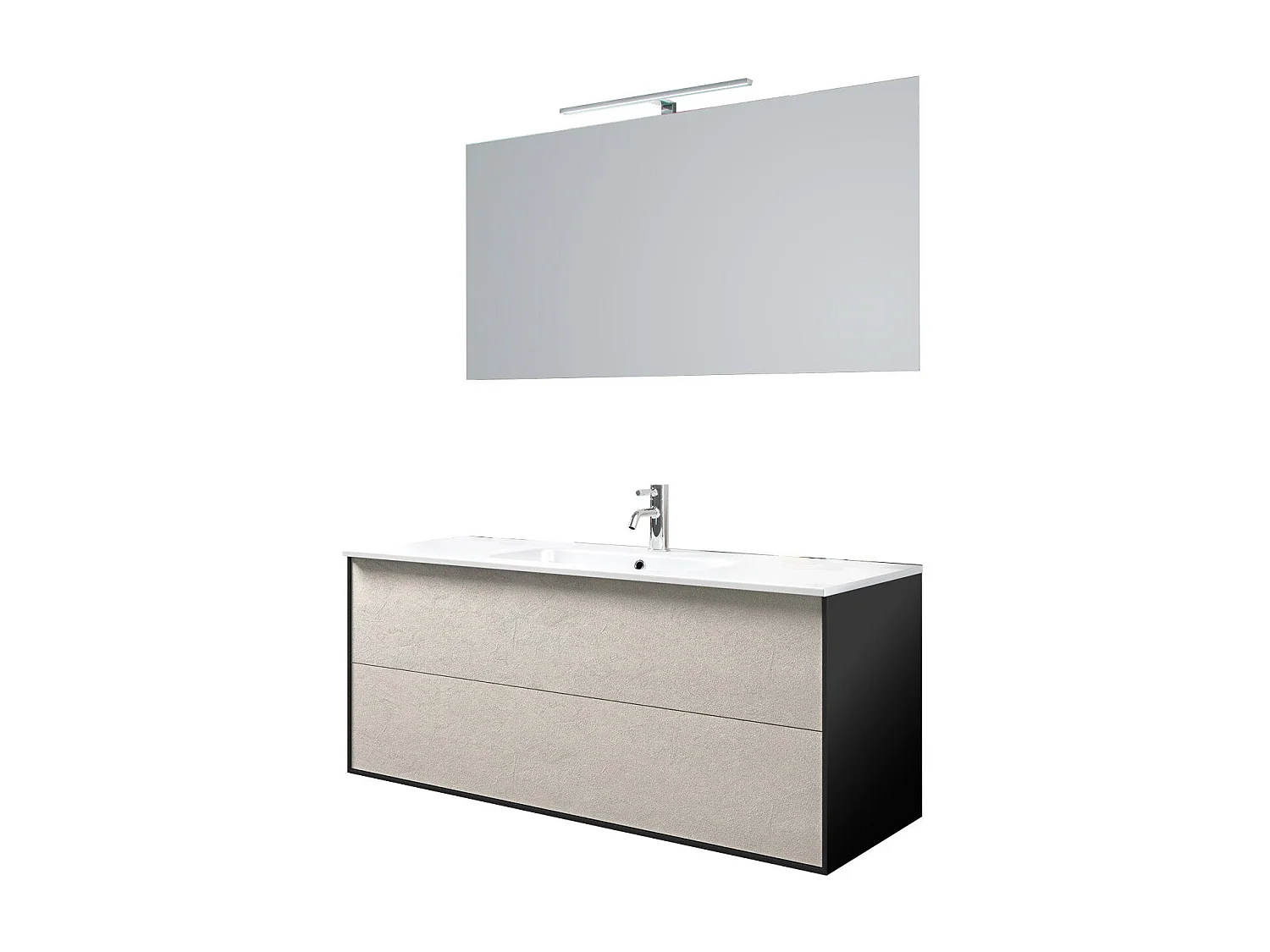 Ensemble de salle de bain 4 pièces IGEA havane pierre