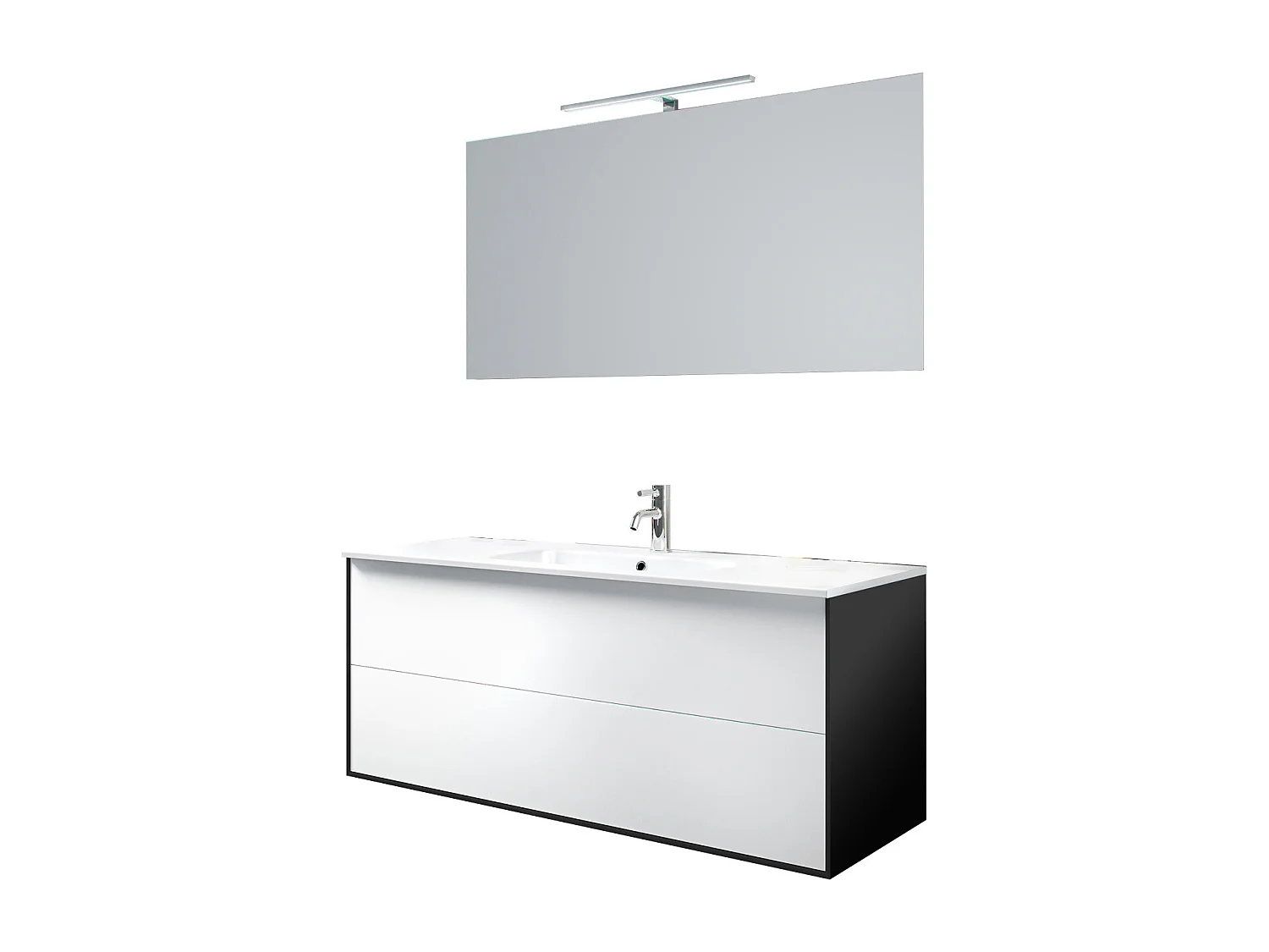 Ensemble de salle de bain 4 pièces IGEA blanc mat