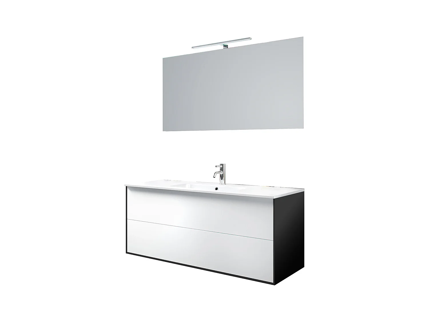 Ensemble de salle de bain 4 pièces IGEA blanc mat