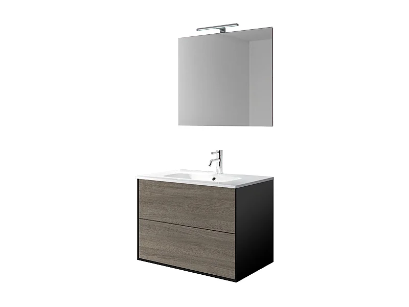 Composizione 4 pezzi IGEA rovere cenere