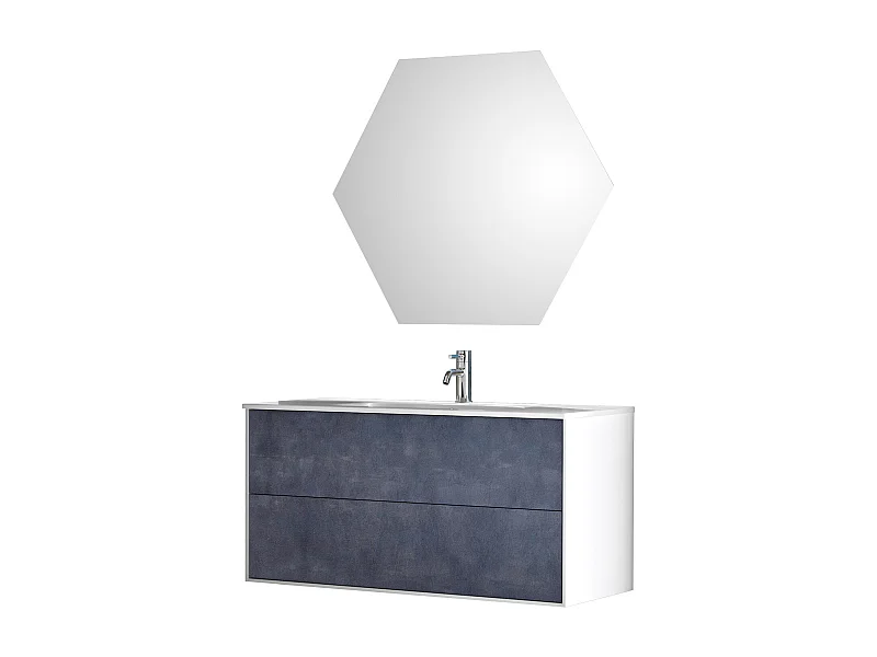 Ensemble de salle de bain 3 pièces IGEA blue pierre