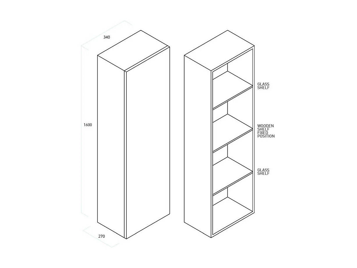 Armoire ASTRA Chêne d'Alaska
