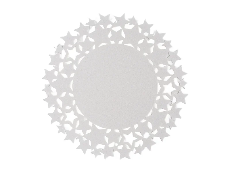 Set de Table Stille en Feutre - Blanc Moyen 38