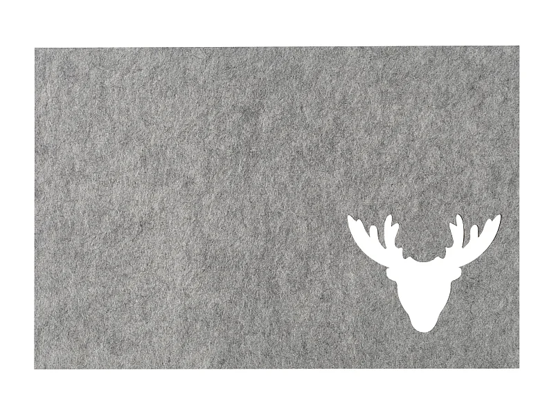 Dekoratives Tischset Venado mittelgrau 45 x 30