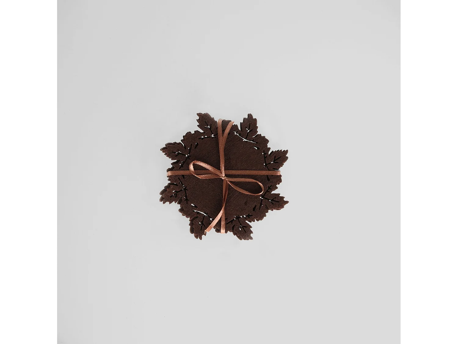 Untersetzer-Set Naira mittelbraun 12.5 cm