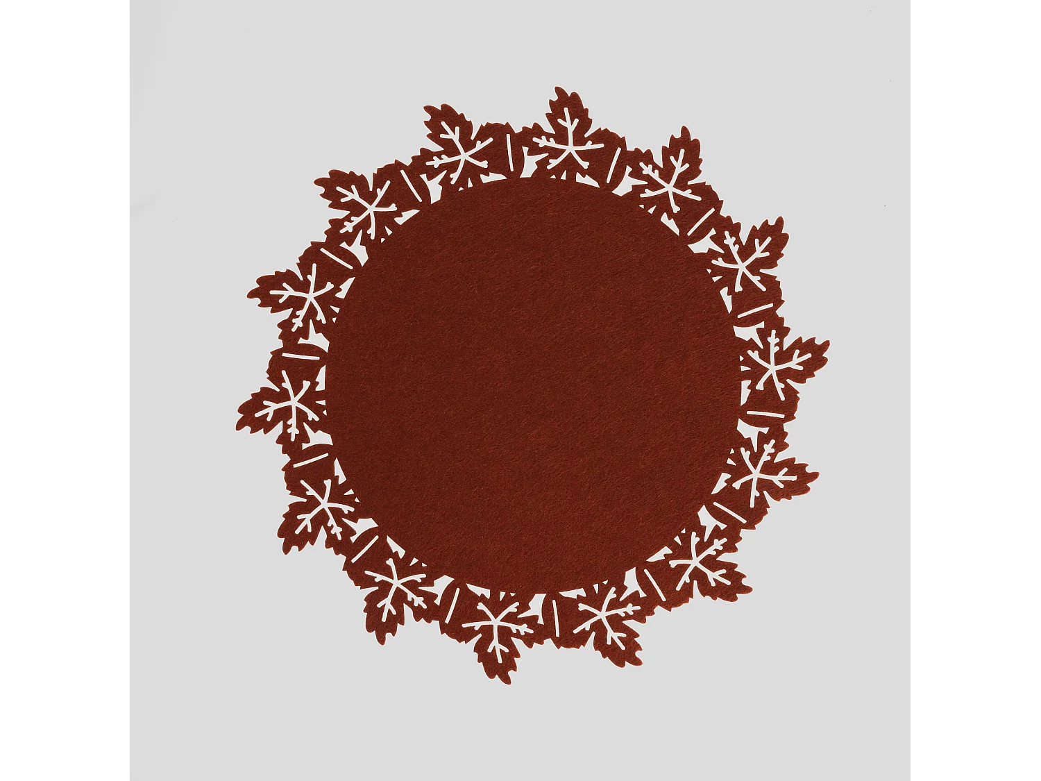 Dekoratives Tischset Naira Dunkelorange 38 cm