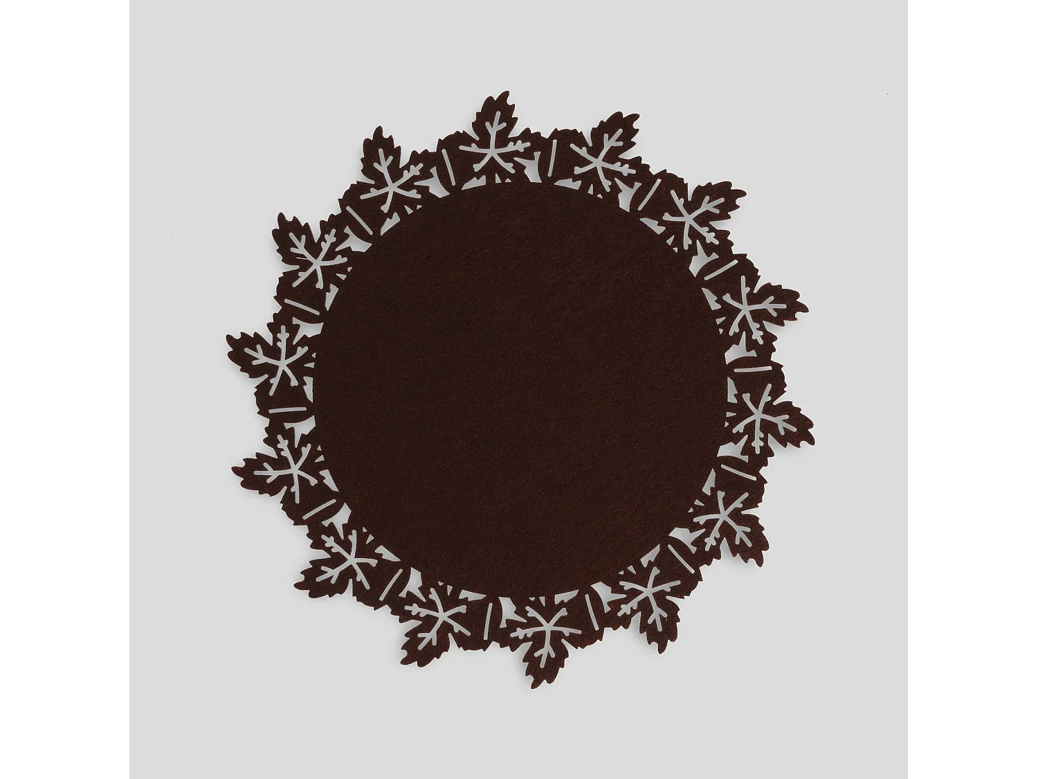 Dekoratives Tischset Naira mittelbraun Ø38 cm