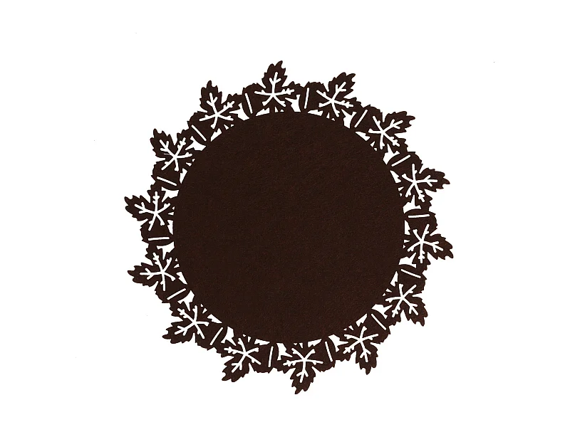 Dekoratives Tischset Naira mittelbraun Ø38 cm