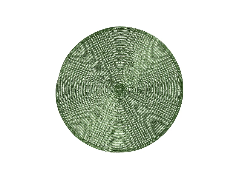 Dekoratives Tischset Glitter Dunkelgrün Ø38 cm
