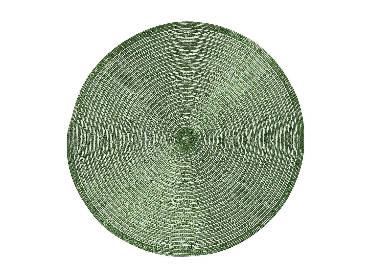 Set de Table Décoratif en Polyester Pailleté Vert Foncé - Lot de 2, 38 cm