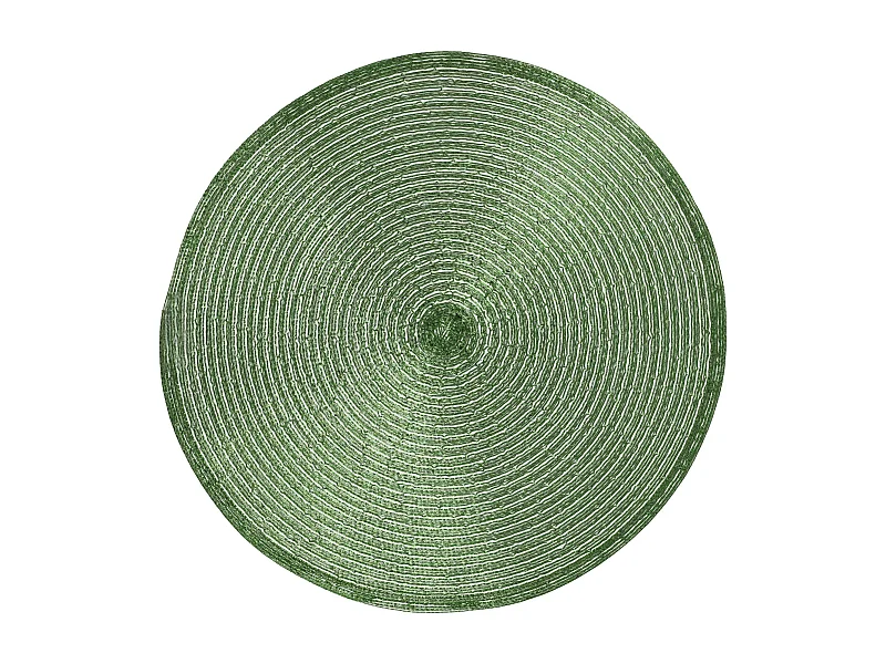 Dekoratives Tischset Glitter Dunkelgrün Ø38 cm