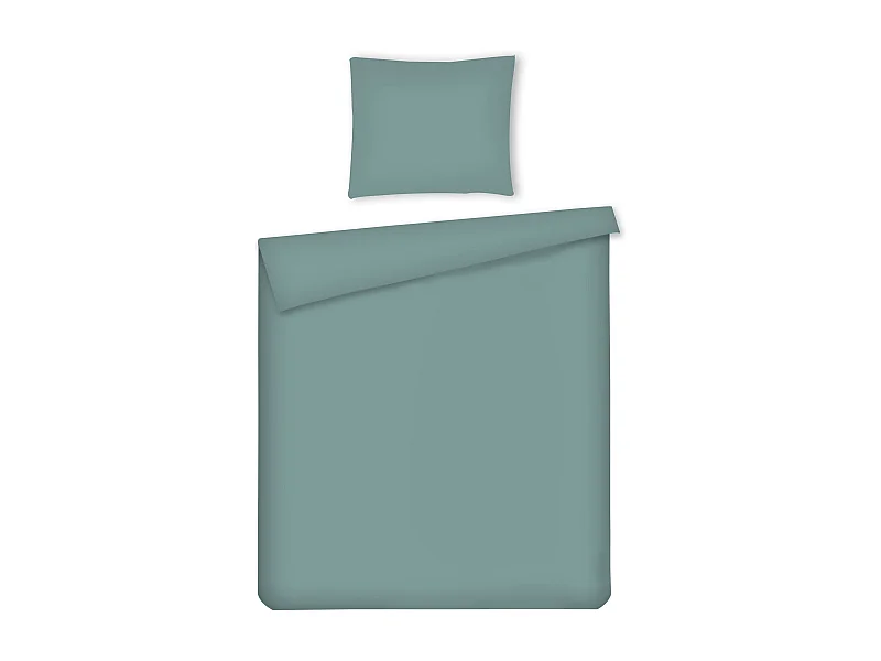 Mikrofaser-Bettwäsche Micros Mittel Türkis 160x200