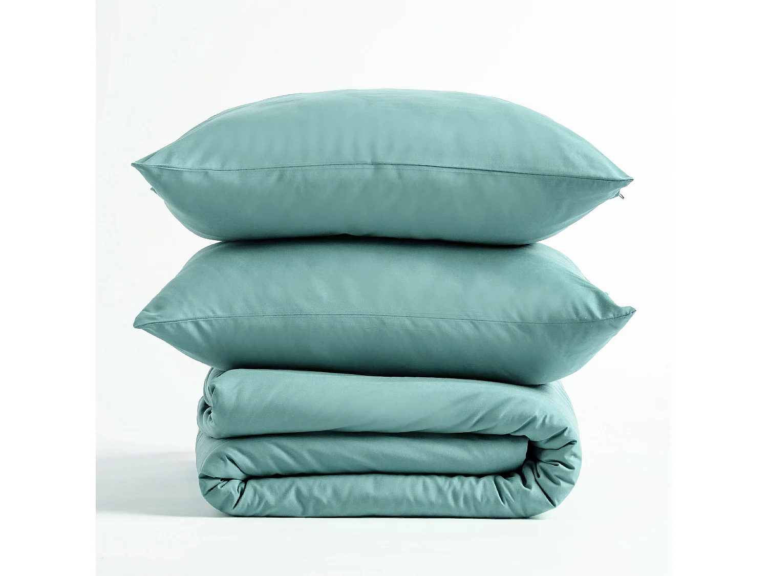 Mikrofaser-Bettwäsche Micros Mittel Türkis 160x200