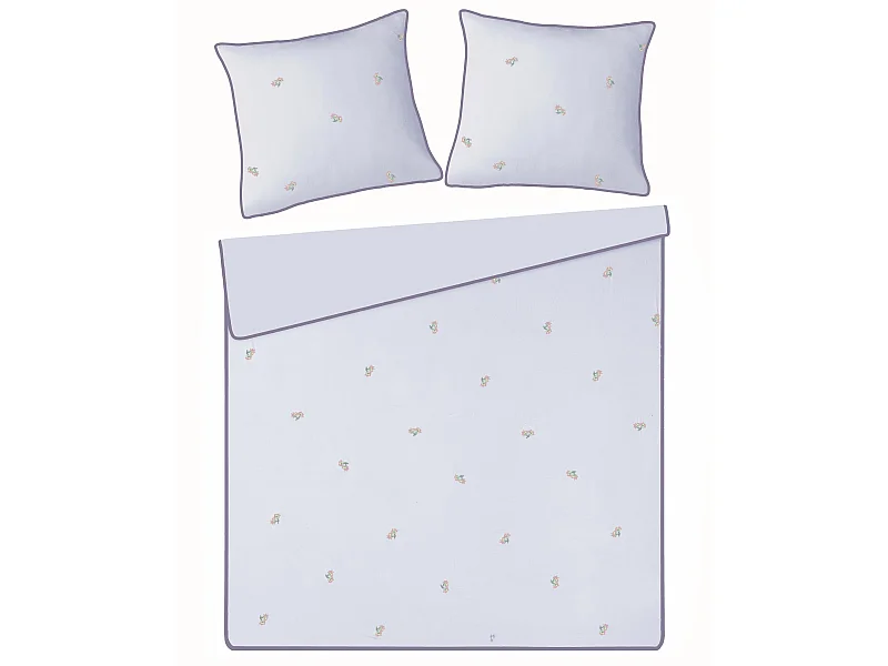 Mikrofaser-Bettwäsche Frescot hellviolett 200x220