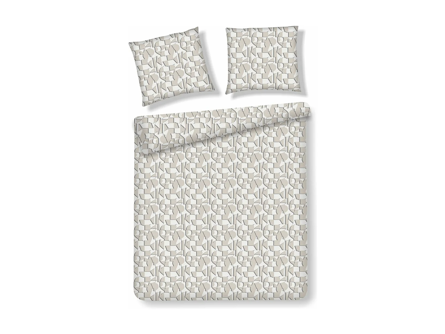 Baumwollbettwäsche Frescal Beige 200x220