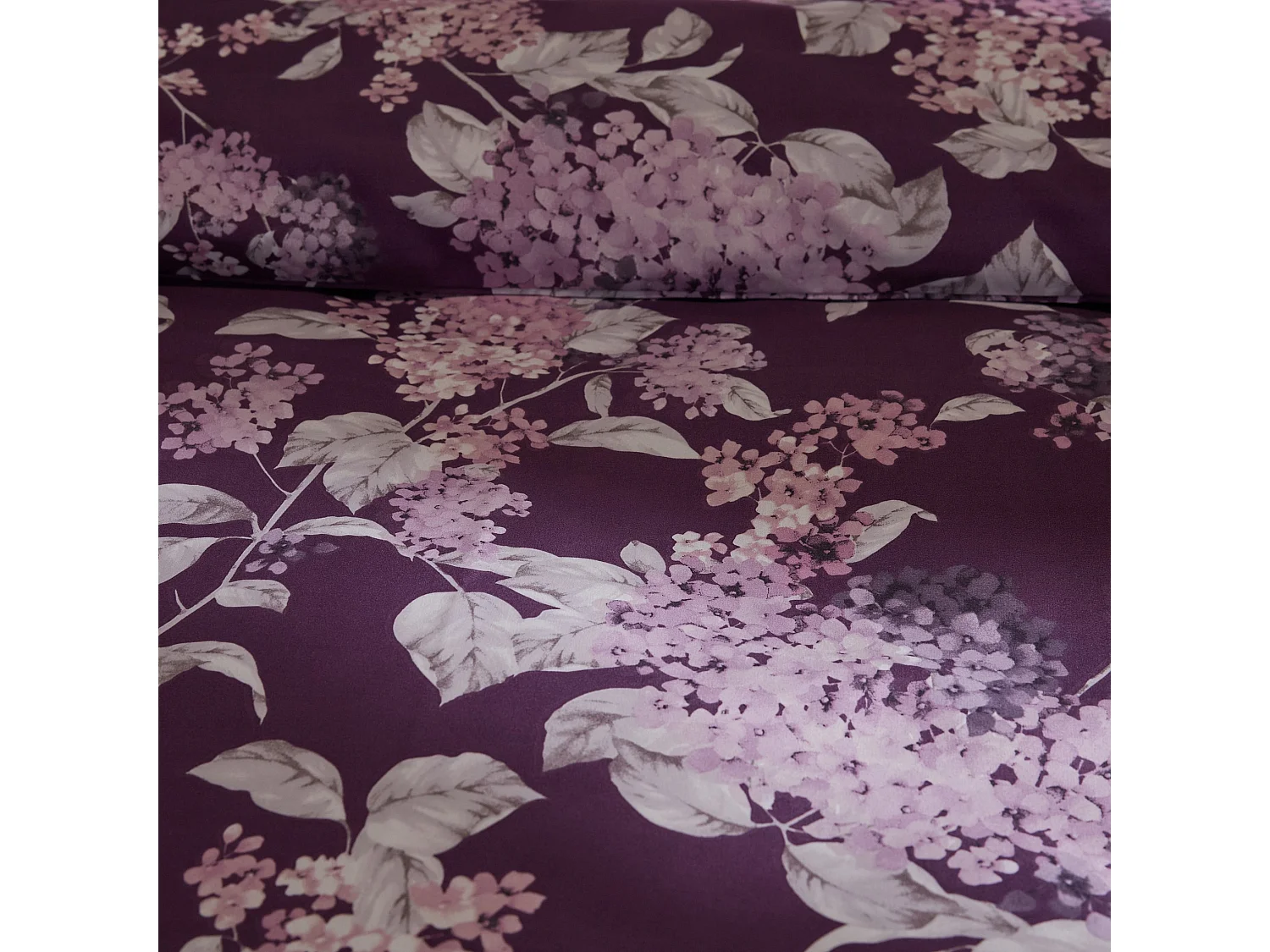 Mikrofaser-Bettwäsche Cynthia Dunkelviolett 200 x 220