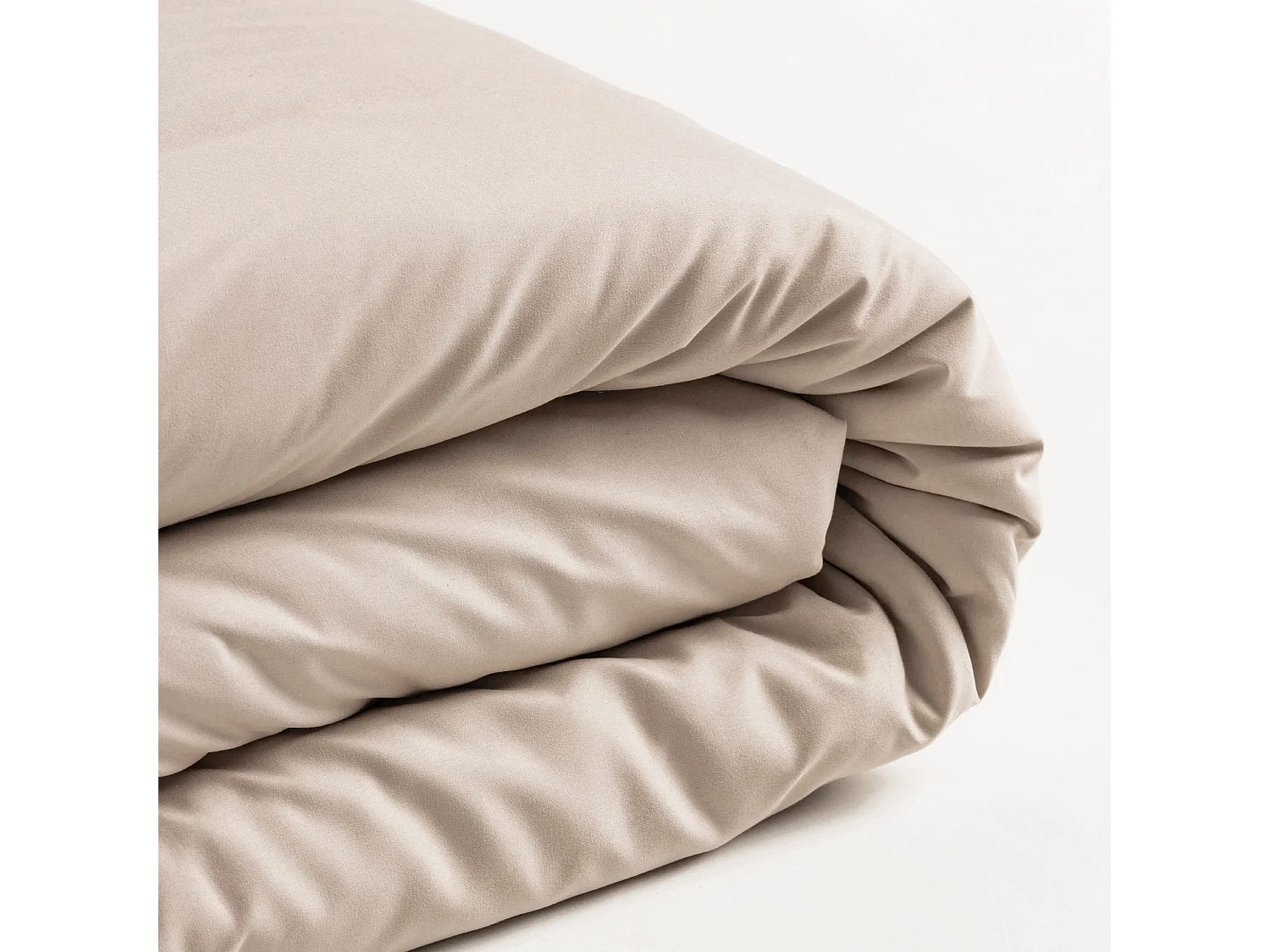 Mikrofaser-Bettwäsche Micros 140x200 Mittleres Beige