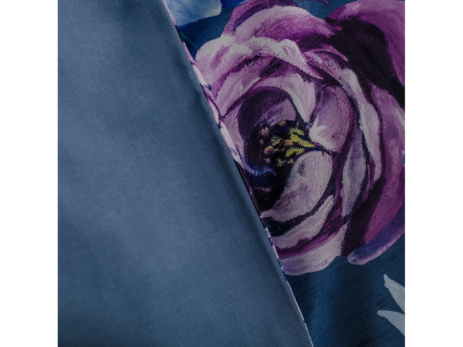 Mikrofaser-Bettwäsche Liler Dunkelblau 200x220